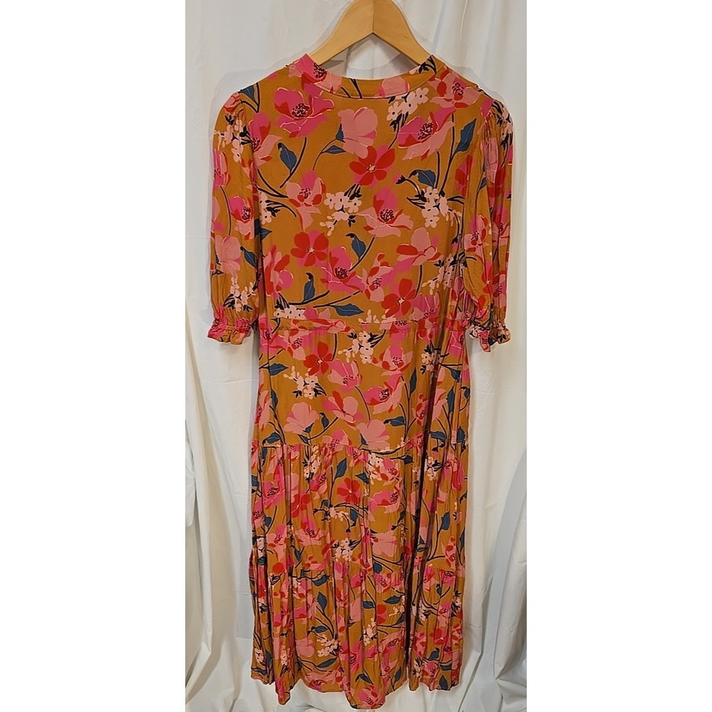 Spartina 449 Maggie Dress Medium Cottagecore Flowers Romantic Quiet Luxury - Picture 5 of 7
